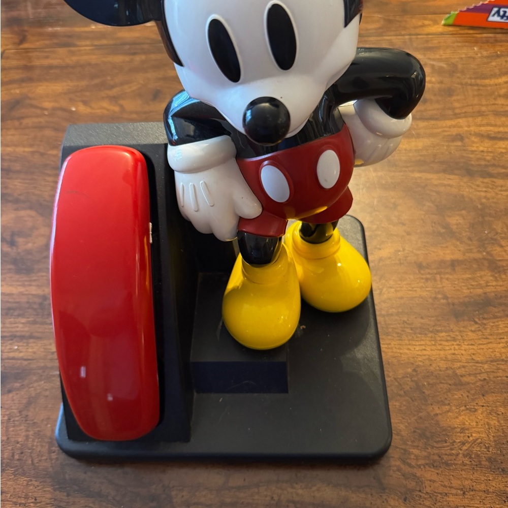 Disney Mickey Mouse Red and Black Home Phone